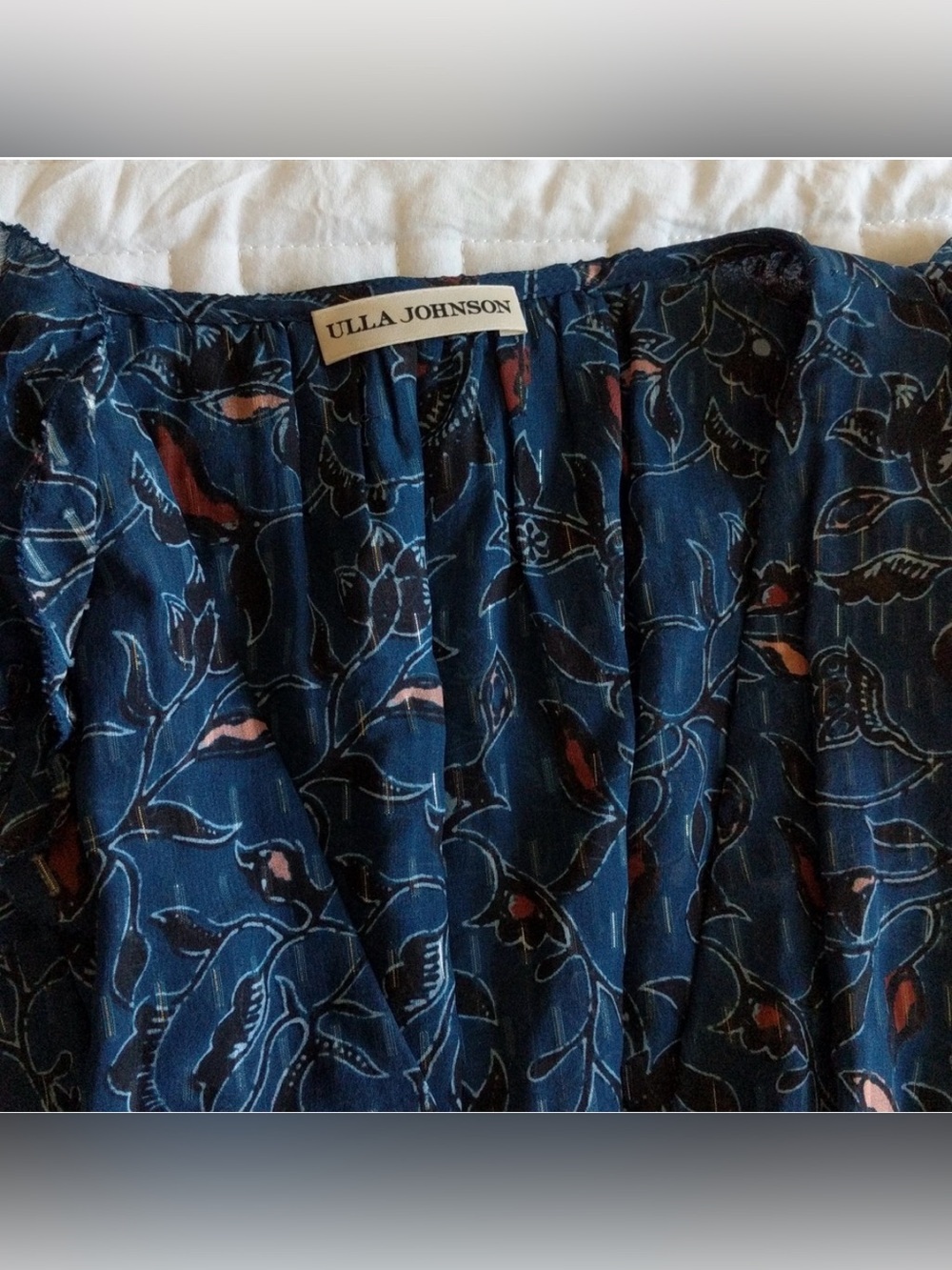Ulla Johnson Maita Silk Mini Dress in the colorway "Dusk- Like NEW sale - Picture 4 of 6